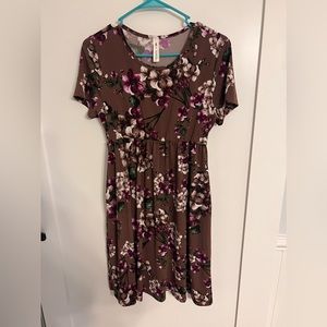 Floral dress size large